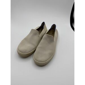 Rothys The Sneaker Womens 8 Sand Beige Slip On Knit Walking Shoes Sustainable